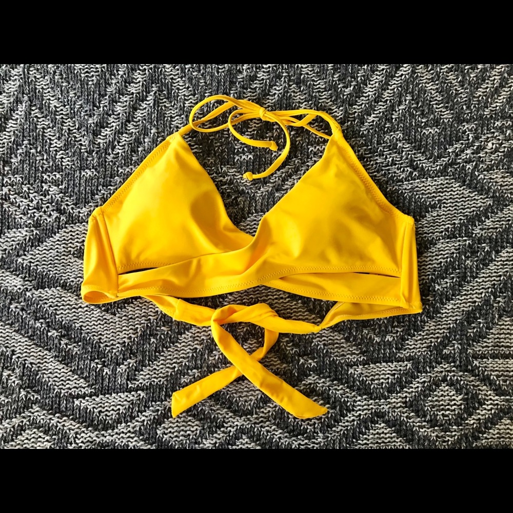 Cross body bikini top